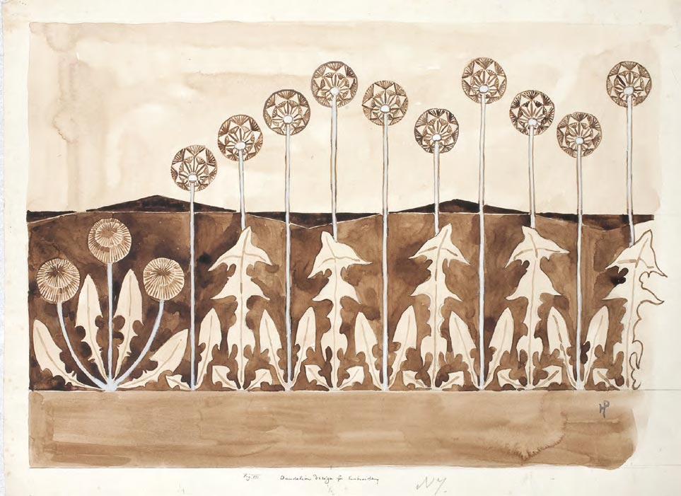 Е.Д. ПОЛЕНОВА. Одуванчики. Орнамент для вышивки. 1897