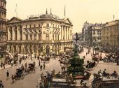 Площадь Пикадилли, Лондон. Около 1895