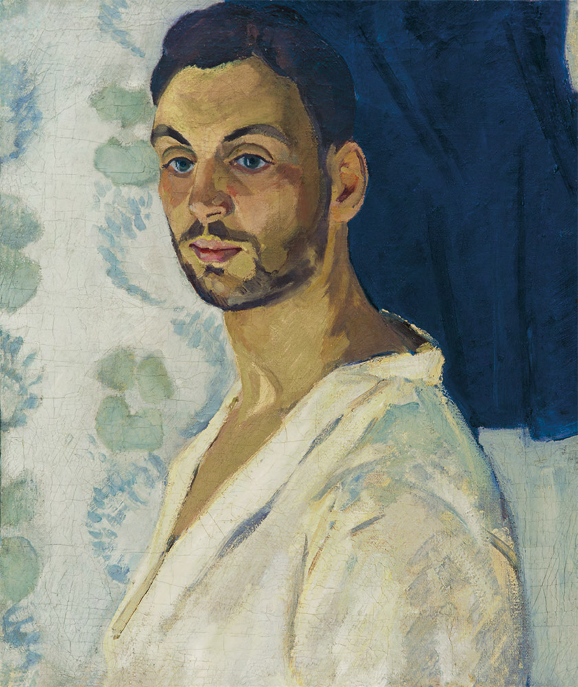 Р.Р. ФАЛЬК. Автопортрет на синем фоне. 1906