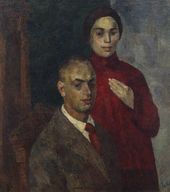 Р.Р. ФАЛЬК. Автопортрет с женой (Р.В. Идельсон). 1923