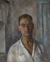 Р.Р. ФАЛЬК. Автопортрет в белой рубашке. 1924