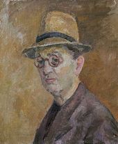 Р.Р. ФАЛЬК. Автопортрет в соломенной шляпе. 1955