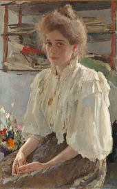 В.А. СЕРОВ. Портрет М.Я. Львовой. 1895