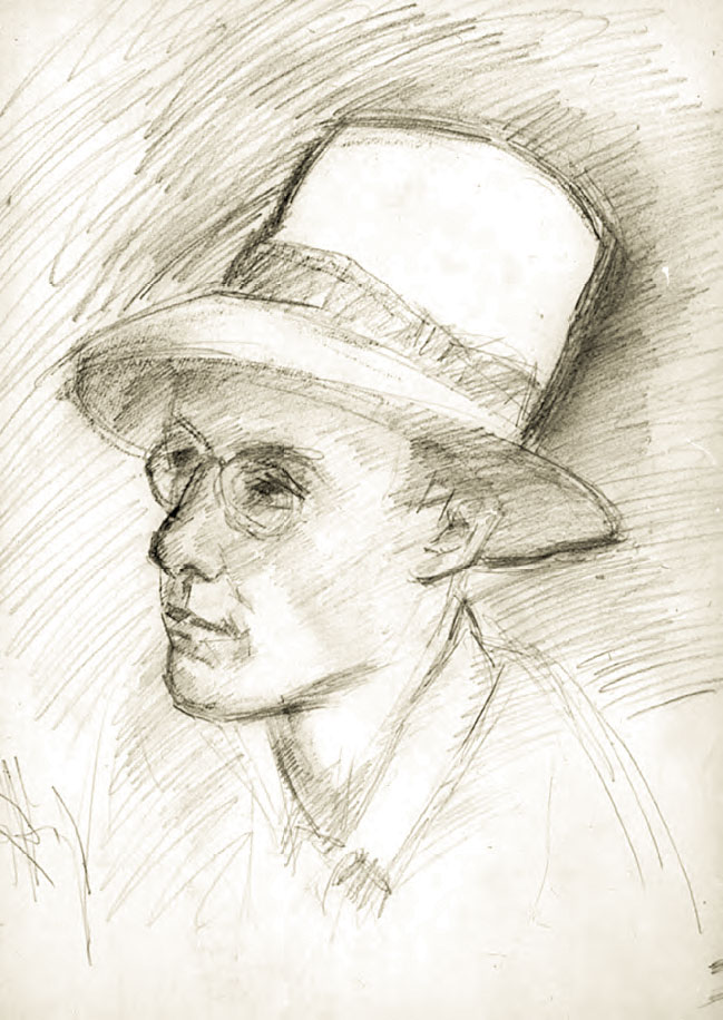 Р.Р. ФАЛЬК. Портрет Ежи Кухарского. 1950-е