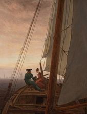 КАСПАР ДАВИД ФРИДРИХ. На паруснике. Между 1818 и 1820