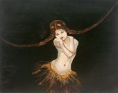 КОРНЕЛИЯ ШЛЯЙМЕ. Гавана (Девушка с косами в лубяной юбке). 1996