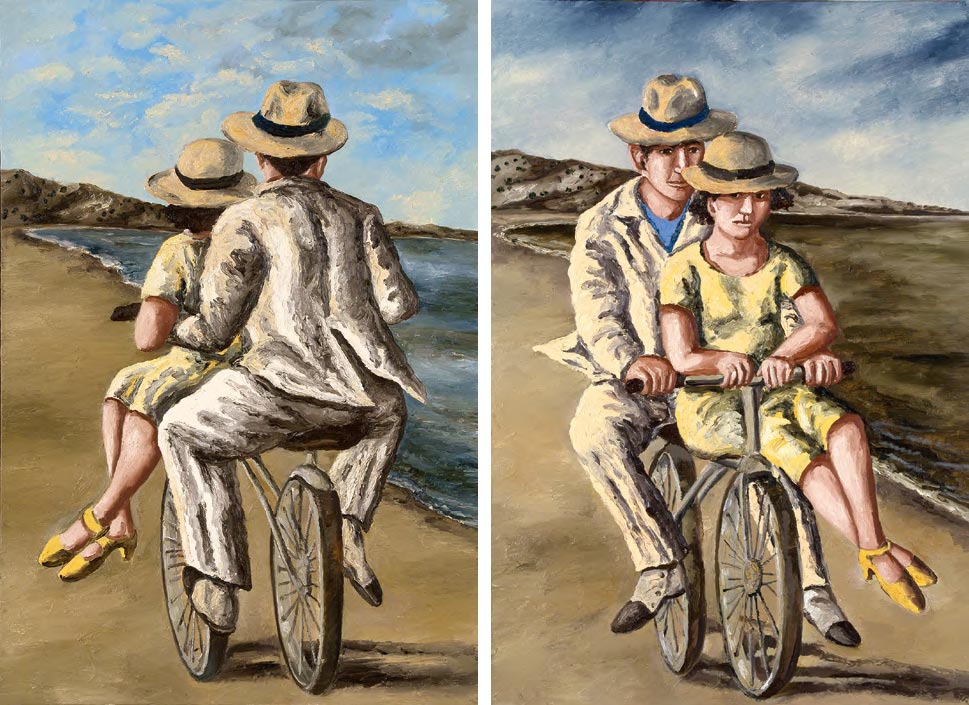 Н.И. НЕСТЕРОВА. Велосипедисты (1, 2). 2004