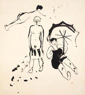 Т.А. Маврина. Пляж. 1930