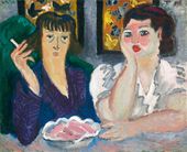 Т.А. Маврина. Портрет А.Ф. Софроновой с дочерью. 1938