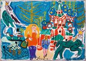 Т.А. Маврина. Набережная в Угличе. 1969