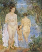 ОЛЬГА САХАРОВА. Купальщицы.