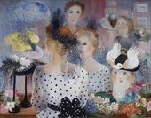 ОЛЬГА САХАРОВА. В шляпной мастерской. 1958