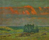 Е.И. Зверьков. Розовые облака. 1993