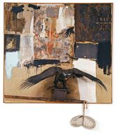 РОБЕРТ РАУШЕНБЕРГ. Каньон. 1959. Ассамбляж