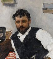 В.А. СЕРОВ. Портрет художника К.А. Коровина. 1891. Фрагмент