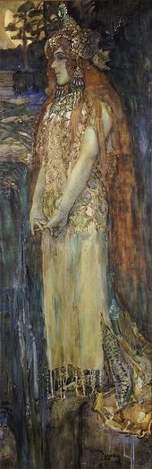 М.А. ВРУБЕЛЬ. Морская царевна. Портрет Н.И. Забелы-Врубель в роли царевны Волховы. 1898