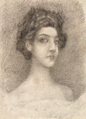 М.А. ВРУБЕЛЬ. Портрет жены (Н.И. Забелы-Врубель). 1904