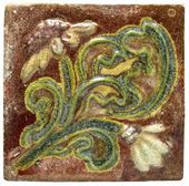Печной изразец по эскизу М.А. Врубеля. 1890–1918