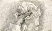 М.А. ВРУБЕЛЬ. Левая рука художника с платком. 1904
