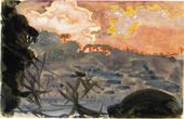 М.А. ВРУБЕЛЬ. Фантастический пейзаж. 1890-е