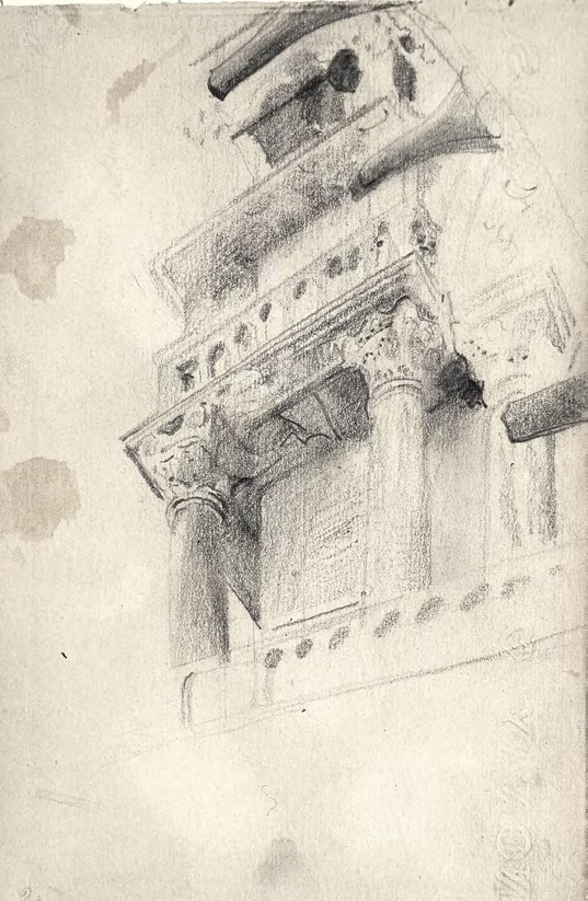 М.А. ВРУБЕЛь. Архитектурный мотив (византийские колонны). 1885