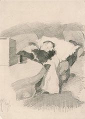 М.А. ВРУБЕЛЬ. Портрет Э.Л. Праховой (во время болезни). 1885–1886