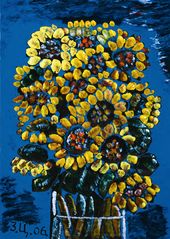 Зураб Церетели. Натюрморт. Желтые цветы. 2006