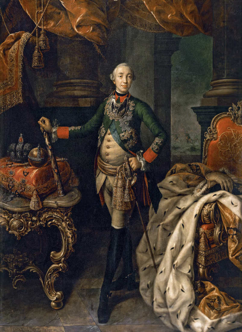 Алексей Петрович АНТРОПОВ. Портрет Петра III. 1762