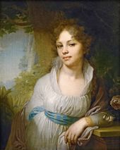 Владимир Лукич БОРОВИКОВСКИЙ. Портрет Марии Ивановны Лопухиной. 1797