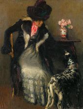Игорь Эммануилович ГРАБАРЬ. Дама с собакой. 1899
