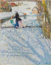 Игорь Эммануилович ГРАБАРЬ. Мартовский снег. 1904