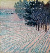 Игорь Эммануилович ГРАБАРЬ. Морозное утро. Розовые лучи. 1906