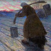 Игорь Эммануилович ГРАБАРЬ. В гололедицу. 1908