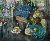 Игорь Эммануилович ГРАБАРЬ. Цветы и фрукты на рояле. 1904