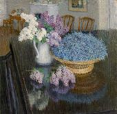 Игорь Эммануилович ГРАБАРЬ. Сирень и незабудки. 1905
