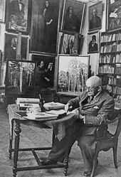 И.Э. Грабарь в рабочем кабинете. 1956