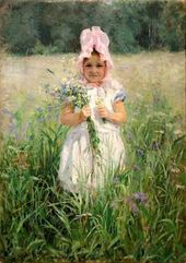 Эмилия ШАНКС. В цветах. Не позднее 1901
