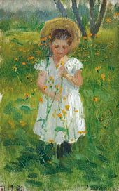 Эмилия ШАНКС. Портрет дочери В.Д. Поленова. Этюд, 1890