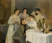 Эмилия ШАНКС. На практике (Медицинский осмотр в богадельне). Не позднее 1898