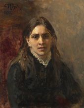 Илья Ефимович РЕПИН. Портрет П.А. Стрепетовой. 1882
