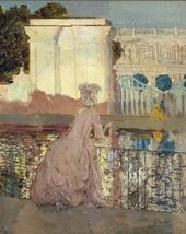 К.А. СОМОВ. Дама у пруда. 1896