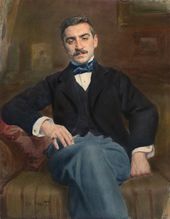 Л.С. БАКСТ. Портрет В.Ф. Нувеля. 1895