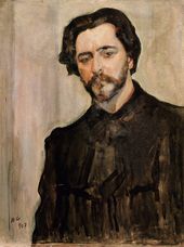 В.А. СЕРОВ. Портрет Л.Н. Андреева. 1907