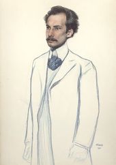 Л.С. БАКСТ. Портрет Андрея Белого. 1906