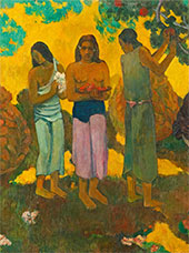 П. ГОГЕН. Сбор плодов. 1899. Фрагмент