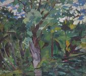 Аристарх ЛЕНТУЛОВ (1882–1943). Клязьма. Деревья. 1918
