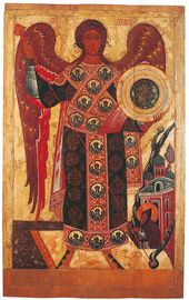 Архангел Михаил, с чудом в Хонех. Конец XV – начало XVI века