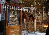 Икона Богоматери Иверской в Иверском монастыре. Афон, Греция. 2002