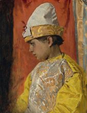 Виктор Михайлович ВАСНЕЦОВ. В костюме скомороха. 1882