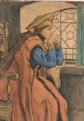 Виктор Михайлович ВАСНЕЦОВ. Царица у окна. 1921